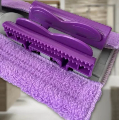 Mop Paspas Mor Teleskopik Mandallı Mikrofiber Sihirli Mop