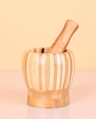 BAMBU BÜYÜK HAVAN 17 CM AHŞAP