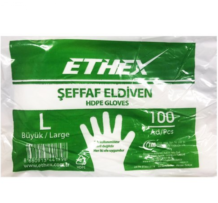 ETHEX ŞEFFAF ELDİVEN 100LÜ