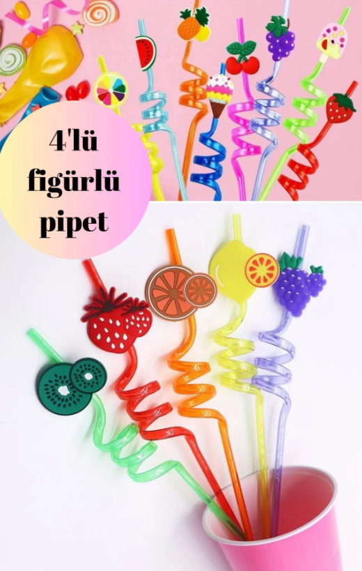 4'lü pipetli figürlü